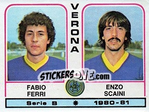 Sticker Fabio Ferri / Enzo Scaini - Calciatori 1980-1981 n. 533 - Panini
