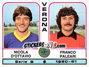 Sticker Nicola D'Ottavio / Franco Paleari - Calciatori 1980-1981 n. 535 - Panini
