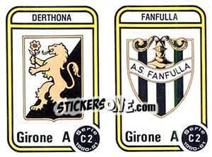 Sticker Stemma Derthona / Fanfulla - Calciatori 1980-1981 n. 542 - Panini