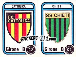 Sticker Stemma Cattolica / Chieti - Calciatori 1980-1981 n. 549 - Panini