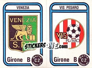 Cromo Stemma Venezia / Vis Pesaro - Calciatori 1980-1981 - Panini