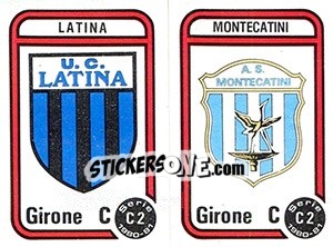 Figurina Stemma Latina / Montecatini - Calciatori 1980-1981 - Panini
