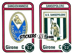 Figurina Stemma Sangiovannese / Sansepolcro - Calciatori 1980-1981 - Panini