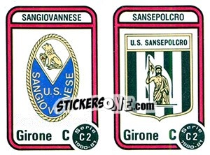 Sticker Stemma Sangiovannese / Sansepolcro - Calciatori 1980-1981 n. 564 - Panini