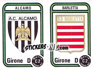 Cromo Stemma Alcamo / Barletta - Calciatori 1980-1981 - Panini