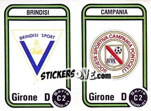 Sticker Stemma Brindisi / Campania - Calciatori 1980-1981 - Panini
