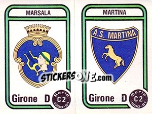 Figurina Stemma Marsala / Martina - Calciatori 1980-1981 - Panini