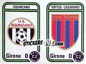 Sticker Stemma Squinzano / Virtus Casarano - Calciatori 1980-1981 - Panini