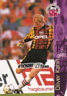Sticker Oliver Kahn - Bundesliga Fussball Cards 1995-1996 - Panini