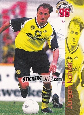 Sticker Jurgen Kohler - Bundesliga Fussball Cards 1995-1996 - Panini