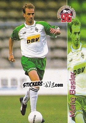 Sticker Mario Basler - Bundesliga Fussball Cards 1995-1996 - Panini
