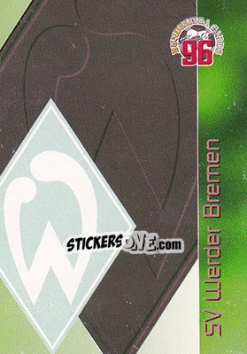 Sticker Werder Bremen - Bundesliga Fussball Cards 1995-1996 - Panini