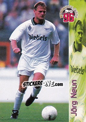 Figurina Jorg Neun - Bundesliga Fussball Cards 1995-1996 - Panini