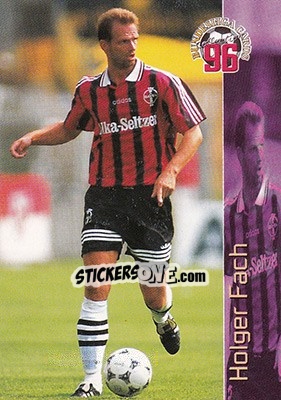 Sticker Holger Fach - Bundesliga Fussball Cards 1995-1996 - Panini