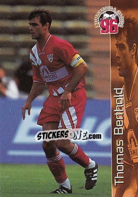 Sticker Thomas Berthold - Bundesliga Fussball Cards 1995-1996 n. 67 - Panini