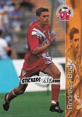 Sticker Andreas Buck - Bundesliga Fussball Cards 1995-1996 n. 71 - Panini