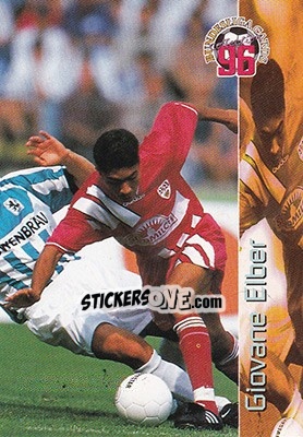 Sticker Giovane Elber - Bundesliga Fussball Cards 1995-1996 n. 76 - Panini