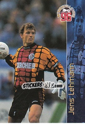 Sticker Jens Lehmann - Bundesliga Fussball Cards 1995-1996 n. 79 - Panini