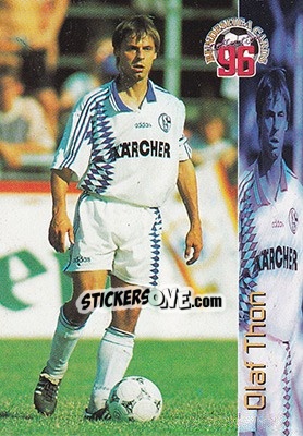 Sticker Olaf Thon - Bundesliga Fussball Cards 1995-1996 - Panini