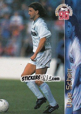 Figurina Uwe Scherr - Bundesliga Fussball Cards 1995-1996 - Panini