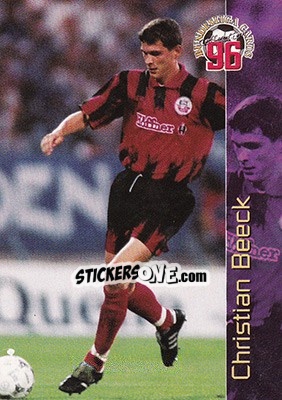 Sticker Christian Beeck - Bundesliga Fussball Cards 1995-1996 - Panini