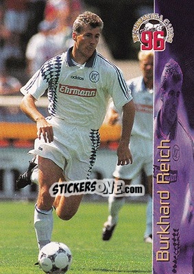 Sticker Burkhard Reich - Bundesliga Fussball Cards 1995-1996 - Panini