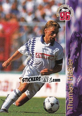 Sticker Thomas Hassler - Bundesliga Fussball Cards 1995-1996 - Panini