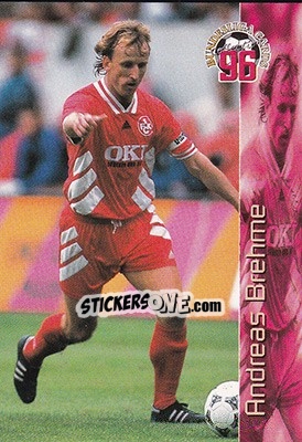 Sticker Andreas Brehme - Bundesliga Fussball Cards 1995-1996 n. 120 - Panini