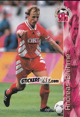 Sticker Andreas Brehme - Bundesliga Fussball Cards 1995-1996 - Panini