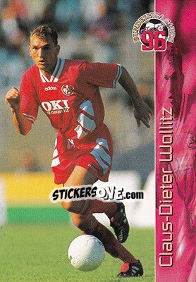 Sticker Claus-Dieter Wollitz - Bundesliga Fussball Cards 1995-1996 - Panini