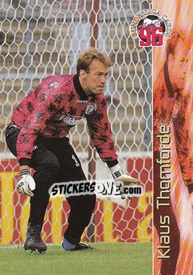 Figurina Klaus Thomforde - Bundesliga Fussball Cards 1995-1996 - Panini