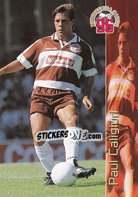 Sticker Paul Caligiuri - Bundesliga Fussball Cards 1995-1996 - Panini