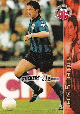 Sticker Jens Scharping - Bundesliga Fussball Cards 1995-1996 - Panini