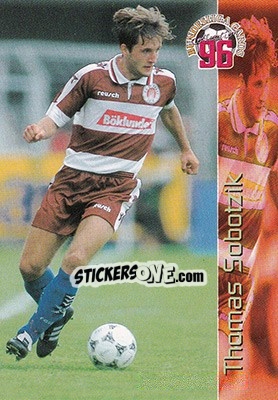 Sticker Thomas Sobotzik - Bundesliga Fussball Cards 1995-1996 - Panini