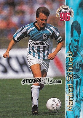 Sticker Manfred Schwabl - Bundesliga Fussball Cards 1995-1996 - Panini