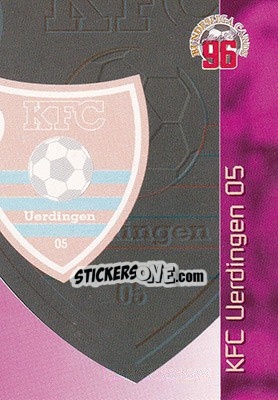 Sticker Bayer 05 Uerdingen - Bundesliga Fussball Cards 1995-1996 - Panini