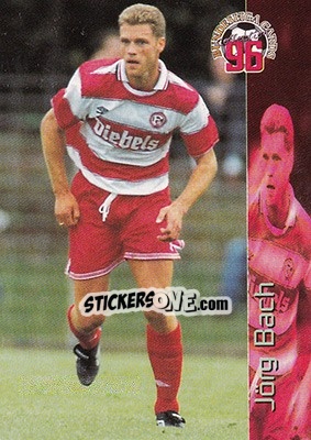 Sticker Jorg Bach - Bundesliga Fussball Cards 1995-1996 - Panini