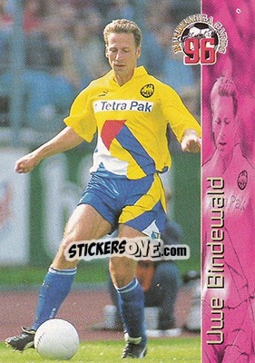 Figurina Uwe Bindewald - Bundesliga Fussball Cards 1995-1996 - Panini