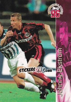 Sticker Johnny Ekstrom - Bundesliga Fussball Cards 1995-1996 - Panini