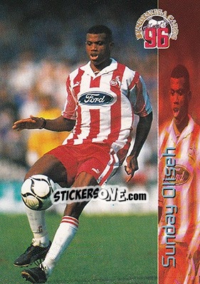 Figurina Sunday Oliseh - Bundesliga Fussball Cards 1995-1996 - Panini