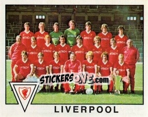 Sticker Liverpool Team Photo - UK Football 1979-1980 n. 189 - Panini
