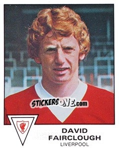 Sticker David Fairclough - UK Football 1979-1980 n. 204 - Panini