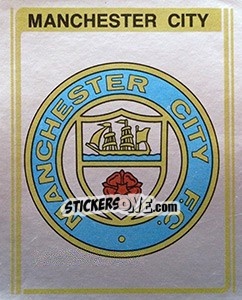 Figurina Manchester City Club Badge - UK Football 1979-1980 - Panini