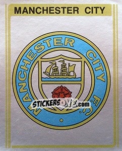 Sticker Manchester City Club Badge - UK Football 1979-1980 n. 205 - Panini