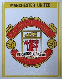 Sticker Manchester United Club Badge - UK Football 1979-1980 - Panini