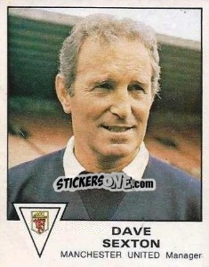 Figurina Dave Sexton - UK Football 1979-1980 n. 224 - Panini