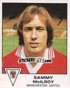Cromo Sammy McIlroy - UK Football 1979-1980 - Panini