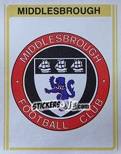 Sticker Middlesbrough Club Badge - UK Football 1979-1980 n. 239 - Panini