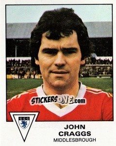 Cromo John Craggs - UK Football 1979-1980 - Panini