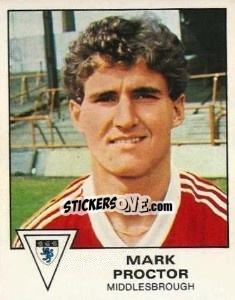 Figurina Mark Proctor - UK Football 1979-1980 - Panini